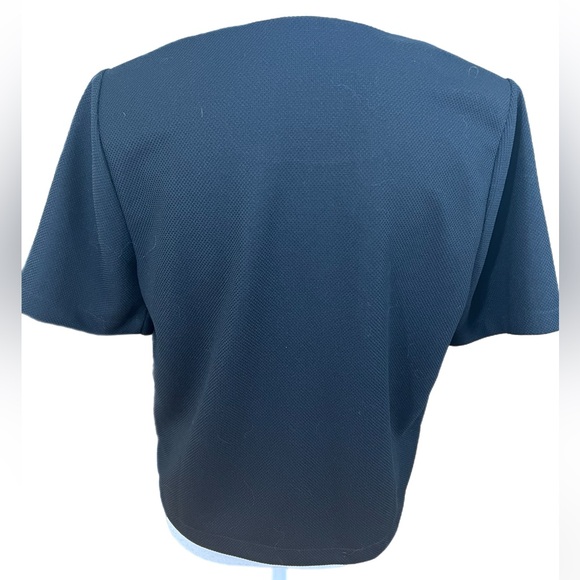 Anthony Richards Black Knit Short Sleeve Sweater/Cover Up Size Medium - Picture 3 of 4